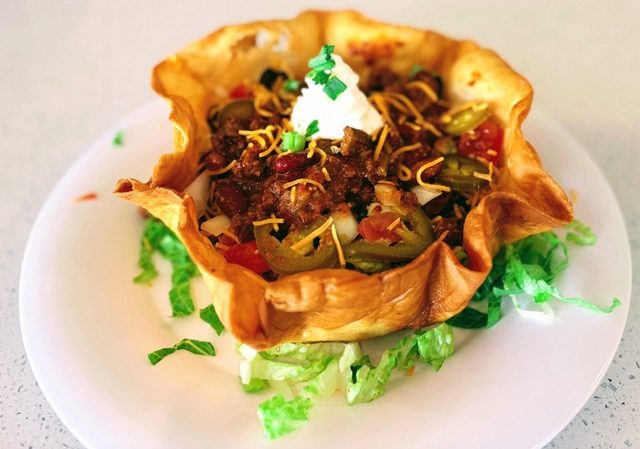 Taco Salad at Joe's Naples Park Diner, Naples FL